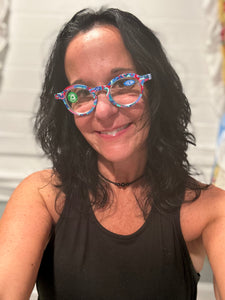 Hand Painted Reading Glasses 2.50 magnification