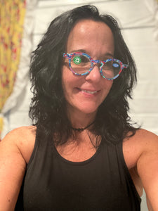 Hand Painted Reading Glasses 2.50 magnification