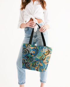 Imperfectly Perfect Canvas Zip Tote