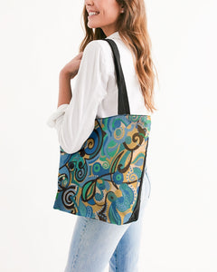 Imperfectly Perfect Canvas Zip Tote