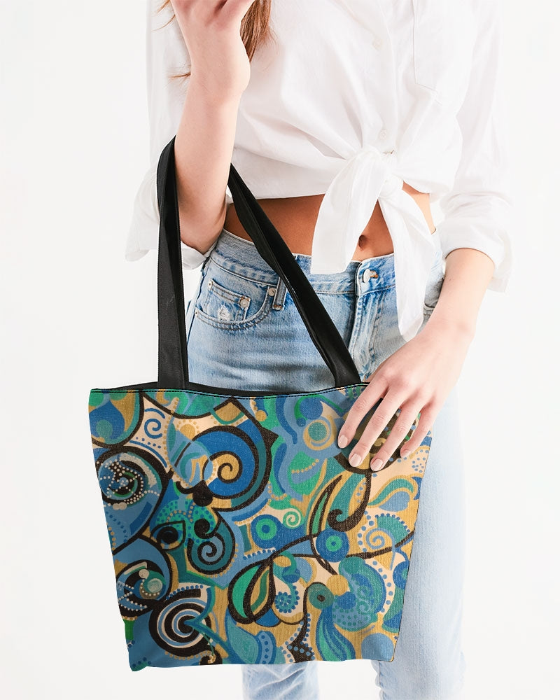 Imperfectly Perfect Canvas Zip Tote