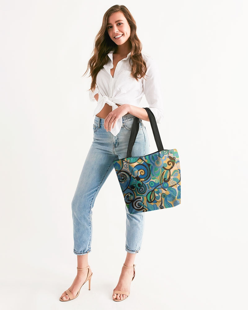 Imperfectly Perfect Canvas Zip Tote